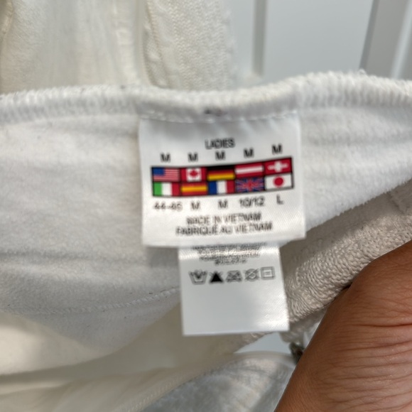 Spyder Zipper Knit Cardigan with Silver Metallic Logos - Size Medium - Picture 6 of 7